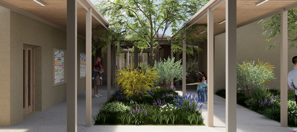 Présence de végétation - Espaces extérieurs - Groupe scolaire - Saint-Hilaire (31)