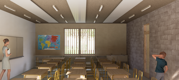 Exemple d'une salle de classe - Nouveau Groupe scolaire - Saint-Hilaire (31)